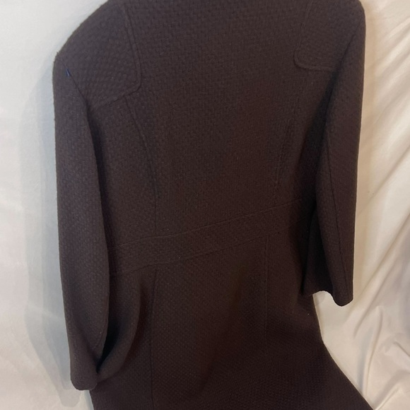 Marc New York Virgin Wool Textured/Patch Long PeaCoat Size 12 RARE - Picture 8 of 16